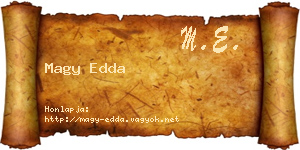Magy Edda névjegykártya